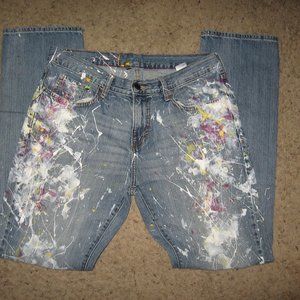 Old Navy Paint Splatter Jeans - Mens 34/34